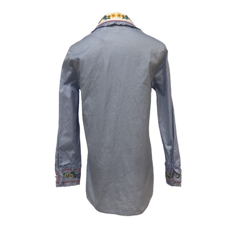 Gucci Gucci Floral Embroidered Button Up Shirt Size 44 Size M / US 6-8 / IT 42-44 - 2 Thumbnail