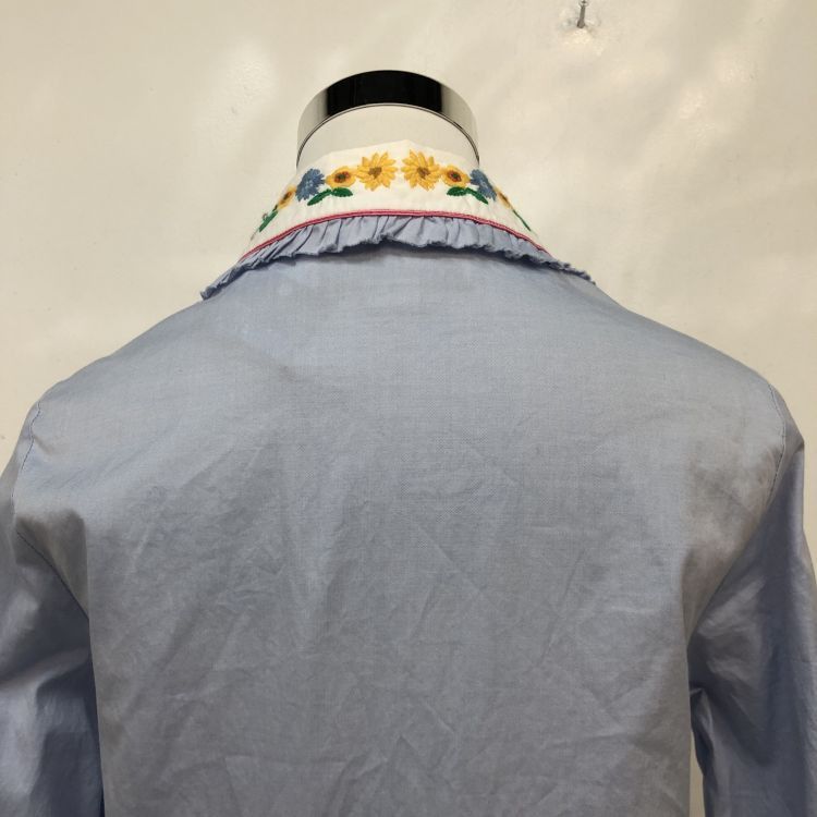 Gucci Gucci Floral Embroidered Button Up Shirt Size 44 Size M / US 6-8 / IT 42-44 - 11 Thumbnail