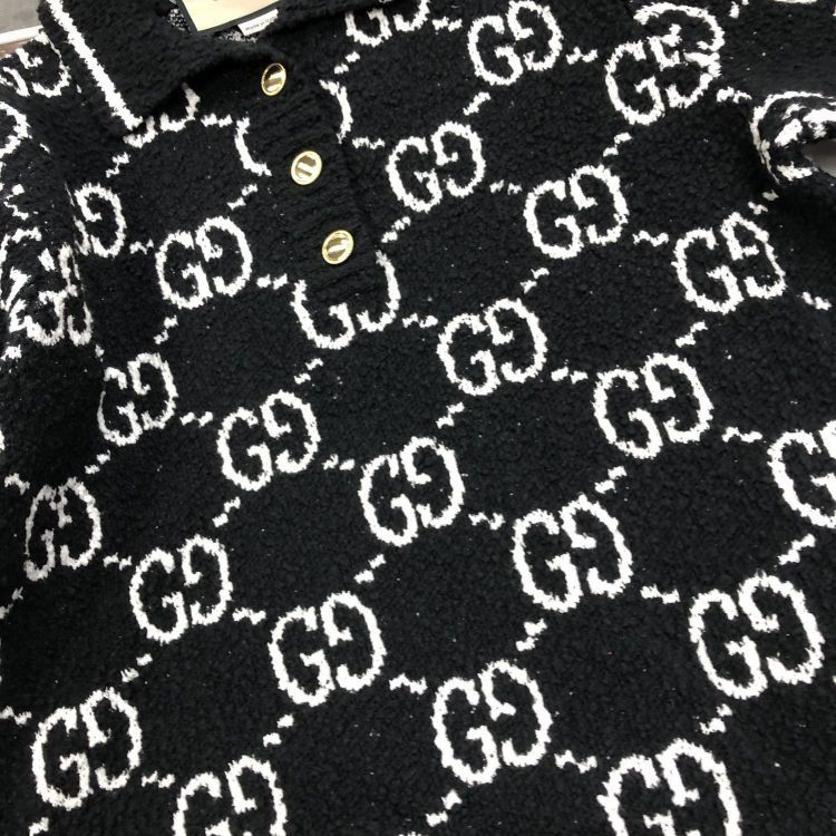 Gucci Gucci GG Logo Knit Polo Shirt Size XS Size XS / US 0-2 / IT 36-38 - 6 Thumbnail