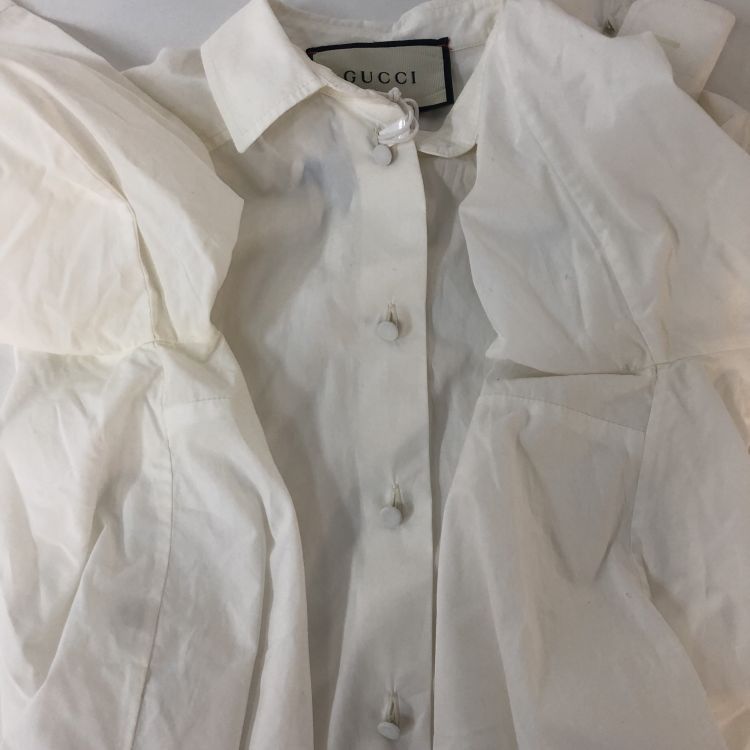 Gucci Gucci Teddy Bear Embroidered Button Up Shirt Size 38 Size XS / US 0-2 / IT 36-38 - 10 Thumbnail