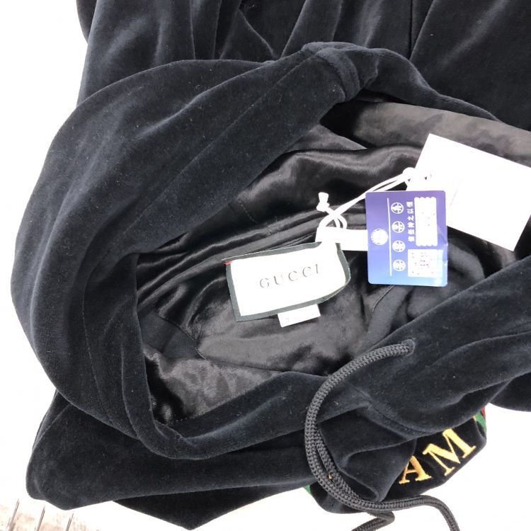 Gucci Gucci Maison de l'Amour Velour Hoodie Size S Size US S / EU 44-46 / 1 - 6 Thumbnail