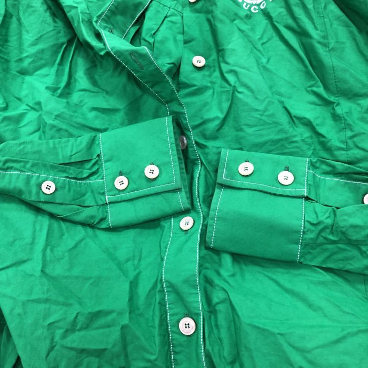 Gucci Gucci x Adidas Green Button Up Shirt Size 38 Size XS / US 0-2 / IT 36-38 - 8 Thumbnail