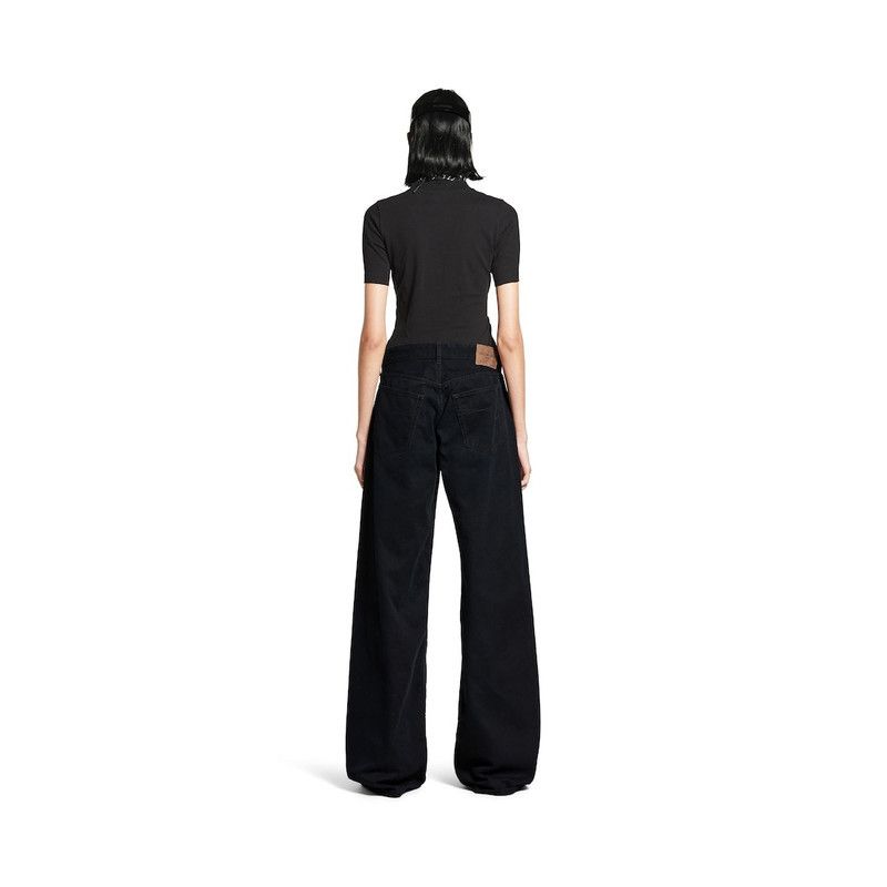 Balenciaga wide leg baggy pants in black Size US 27 - 6 Thumbnail