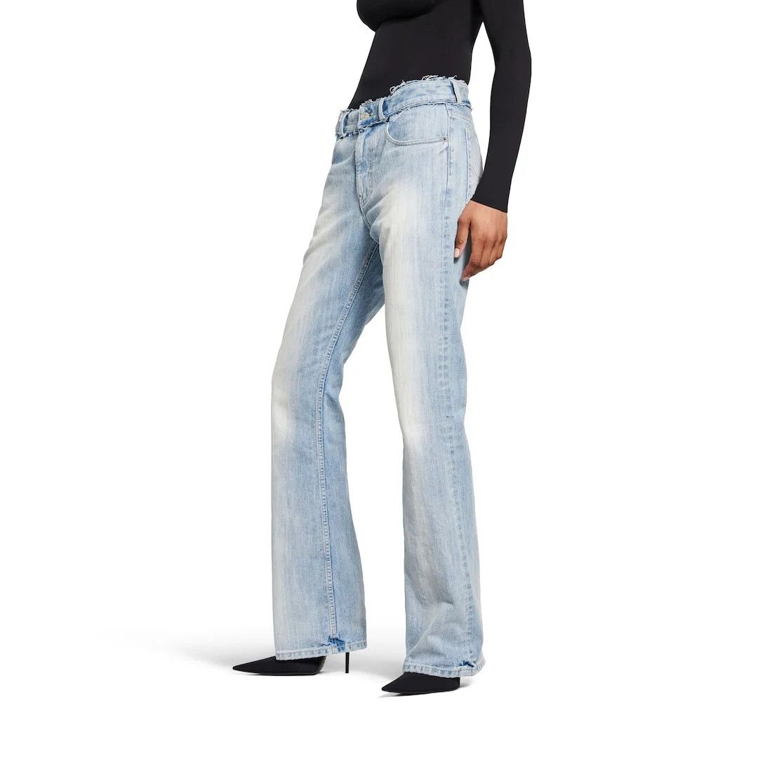 Balenciaga low waist pants in light blue Size US 34 / EU 50 - 3 Thumbnail