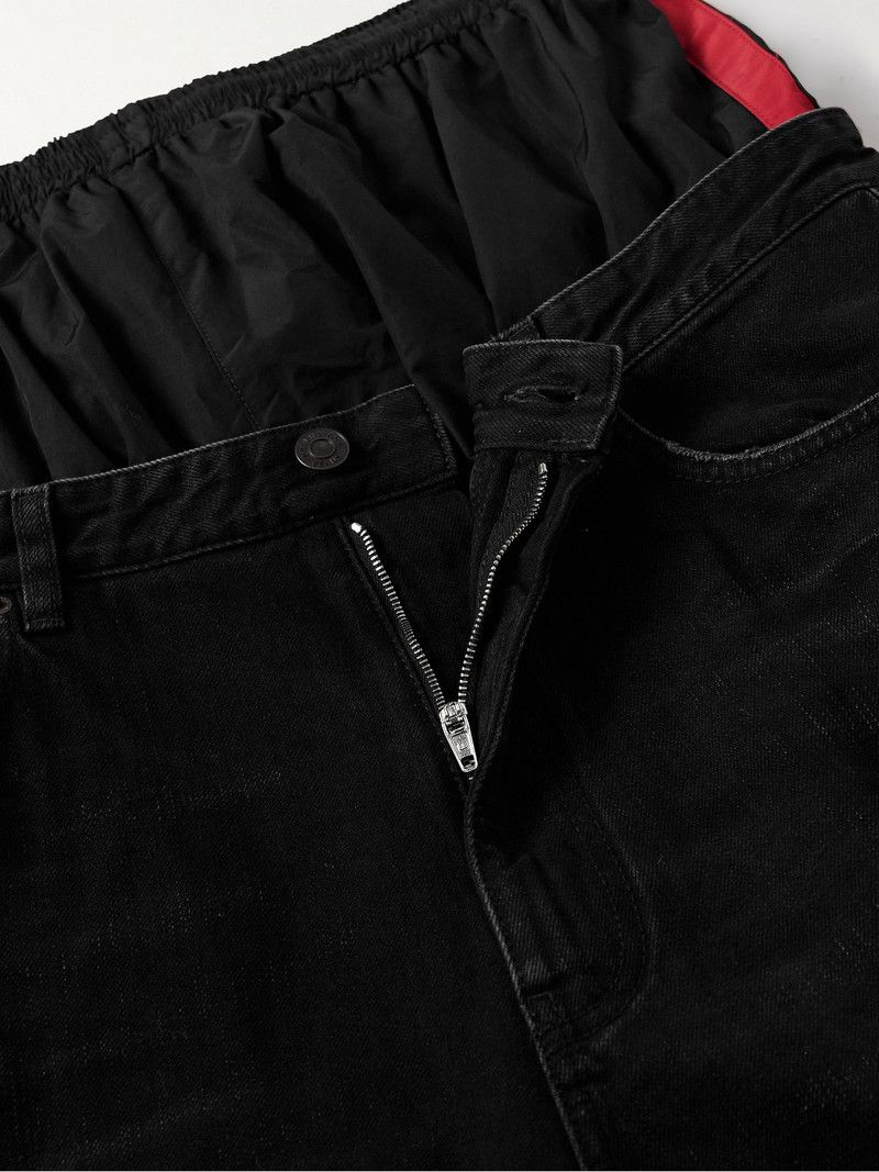 Balenciaga layered flared jeans black Size US 27 - 6 Thumbnail