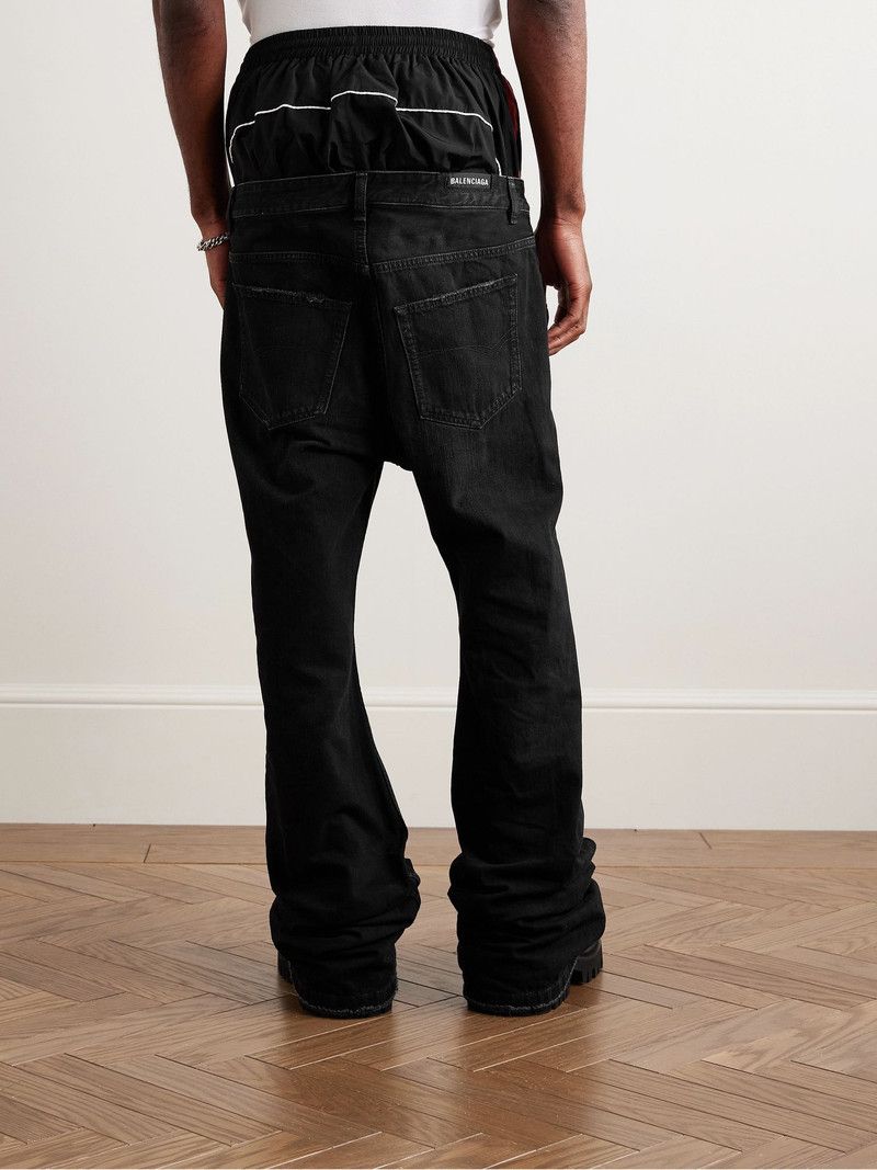 Balenciaga layered flared jeans black Size US 34 / EU 50 - 4 Thumbnail
