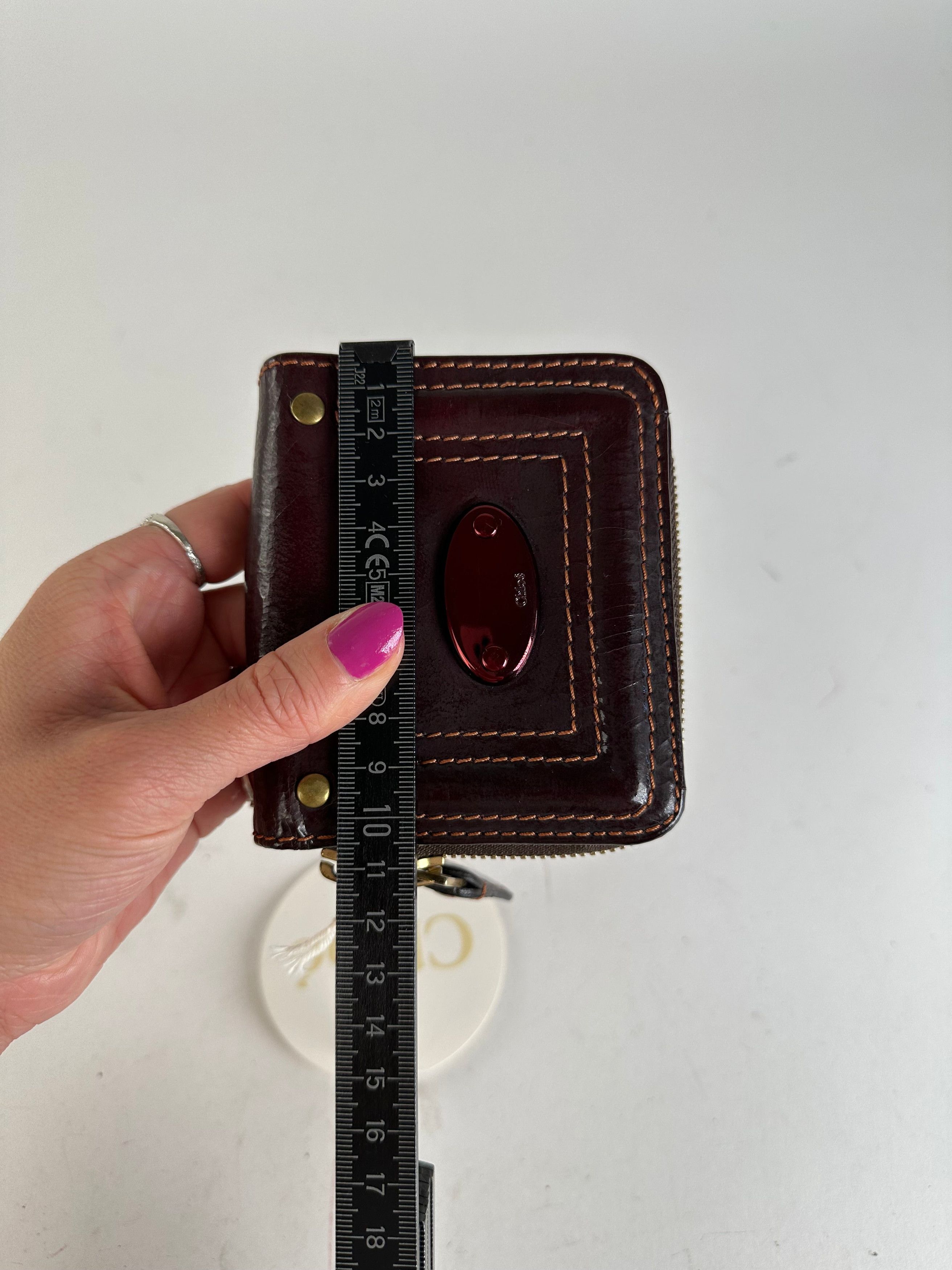 Chloe Vintage Chloé Paddington Leather Wallet Burgundy Size ONE SIZE - 6 Thumbnail
