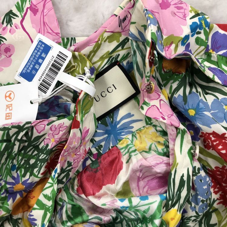 Gucci Gucci Floral Silk Blouse Size 40 Size S / US 4 / IT 40 - 7 Thumbnail