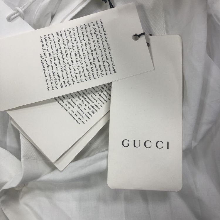 Gucci Gucci Formal Cotton Button Up Shirt Size M Size US M / EU 48-50 / 2 - 5 Thumbnail