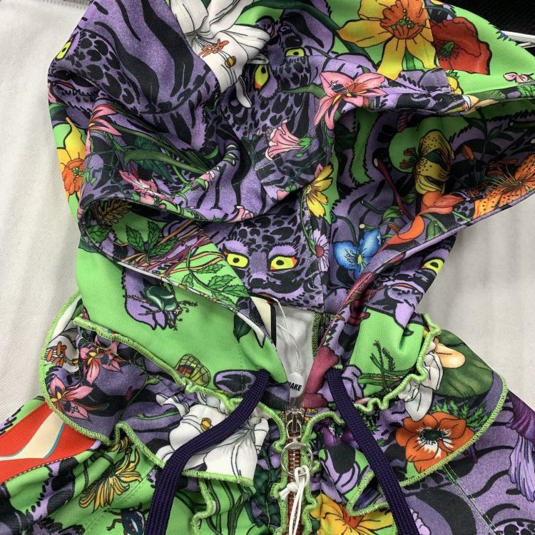 Gucci Gucci Floral Animal Print Hooded Mini Dress Size S Size S / US 4 / IT 40 - 11 Thumbnail