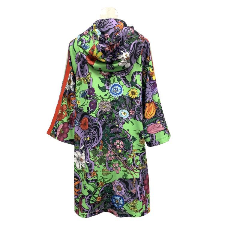 Gucci Gucci Floral Animal Print Hooded Mini Dress Size S Size S / US 4 / IT 40 - 2 Thumbnail