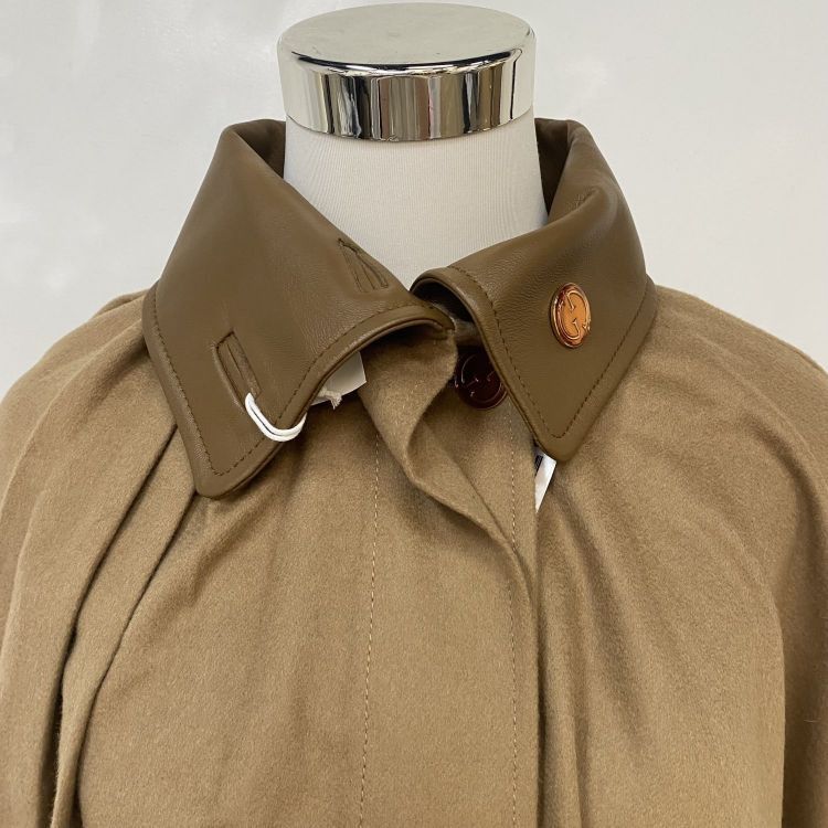 Gucci Gucci Wool Leather Collar Cape Size 40 Size S / US 4 / IT 40 - 8 Thumbnail
