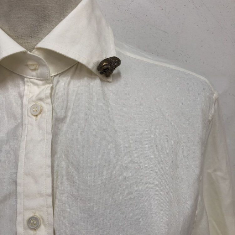 Gucci Gucci Ram Head Embroidered Button Up Shirt Size M Size US XXS / EU 40 - 6 Thumbnail
