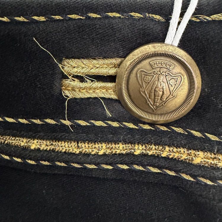 Gucci Gucci Gold Button Mini Skirt Size 40 Size 27" / US 4 / IT 40 - 10 Thumbnail