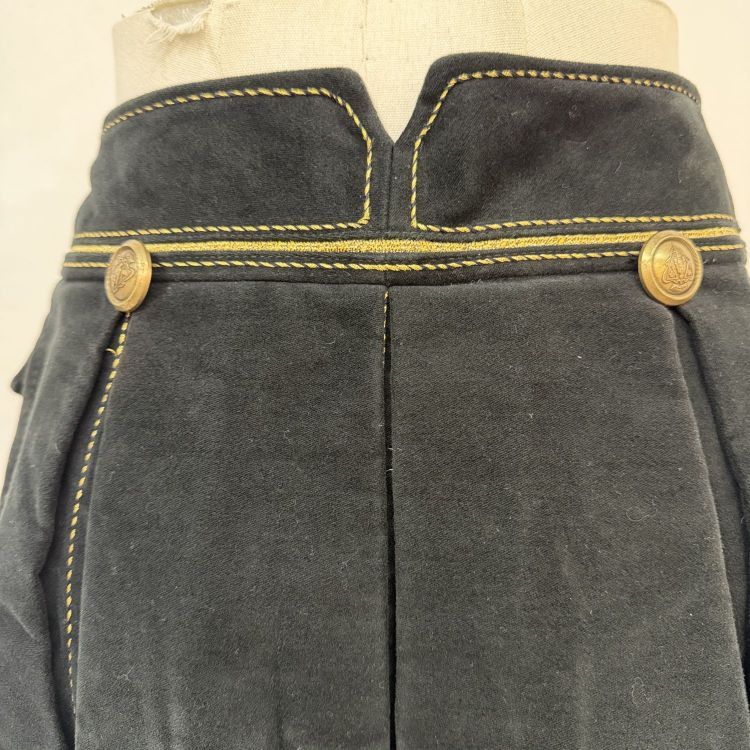 Gucci Gucci Gold Button Mini Skirt Size 40 Size 27" / US 4 / IT 40 - 9 Thumbnail