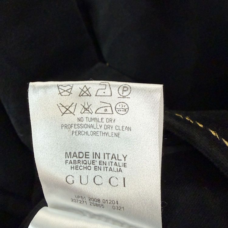 Gucci Gucci Gold Button Mini Skirt Size 40 Size 27" / US 4 / IT 40 - 5 Thumbnail