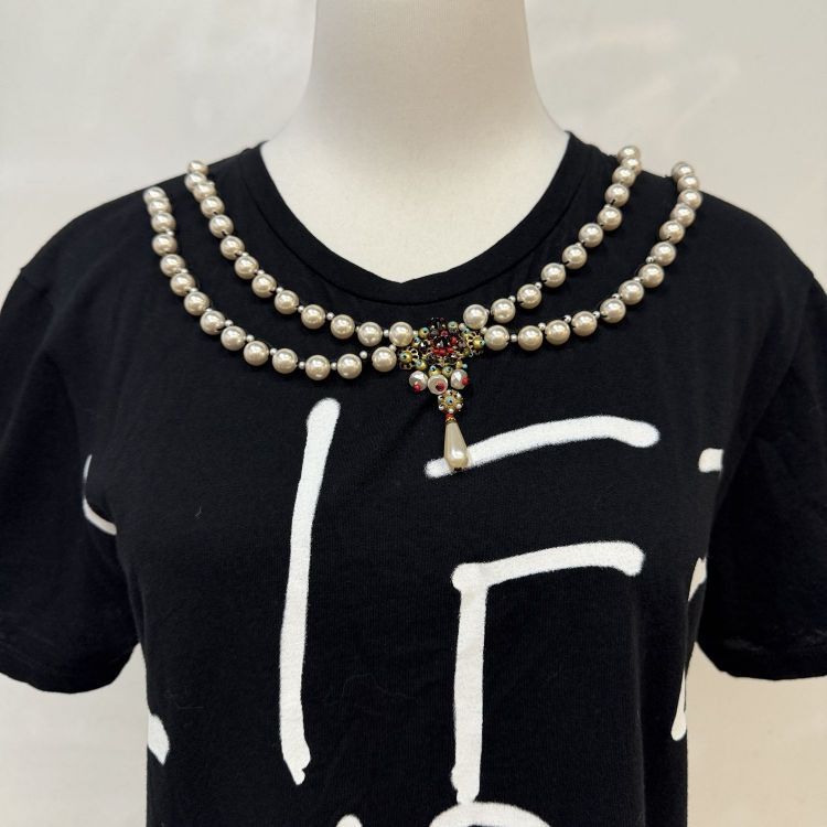 Gucci Gucci Pearl Logo T-Shirt Size XS Size XS / US 0-2 / IT 36-38 - 7 Thumbnail