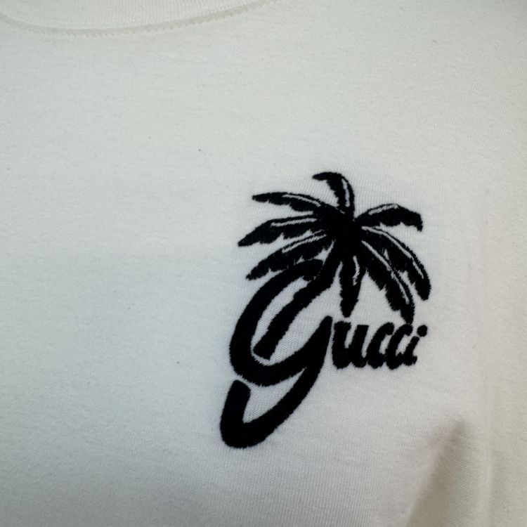 Gucci Gucci Palm Tree Embroidered T-Shirt Size M Size US M / EU 48-50 / 2 - 6 Thumbnail