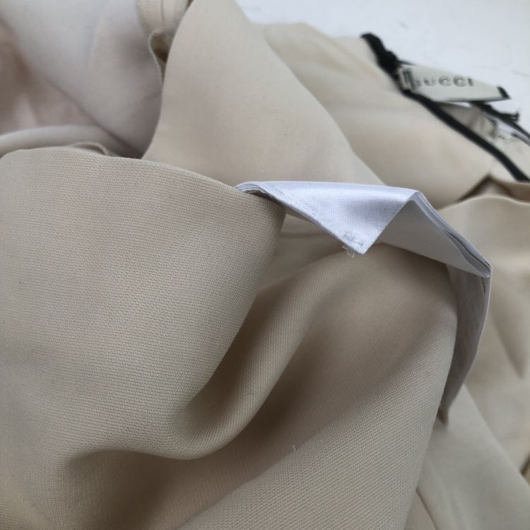 Gucci Gucci Beige Silk Wool Jumpsuit Size 40 Size 27" / US 4 / IT 40 - 7 Thumbnail