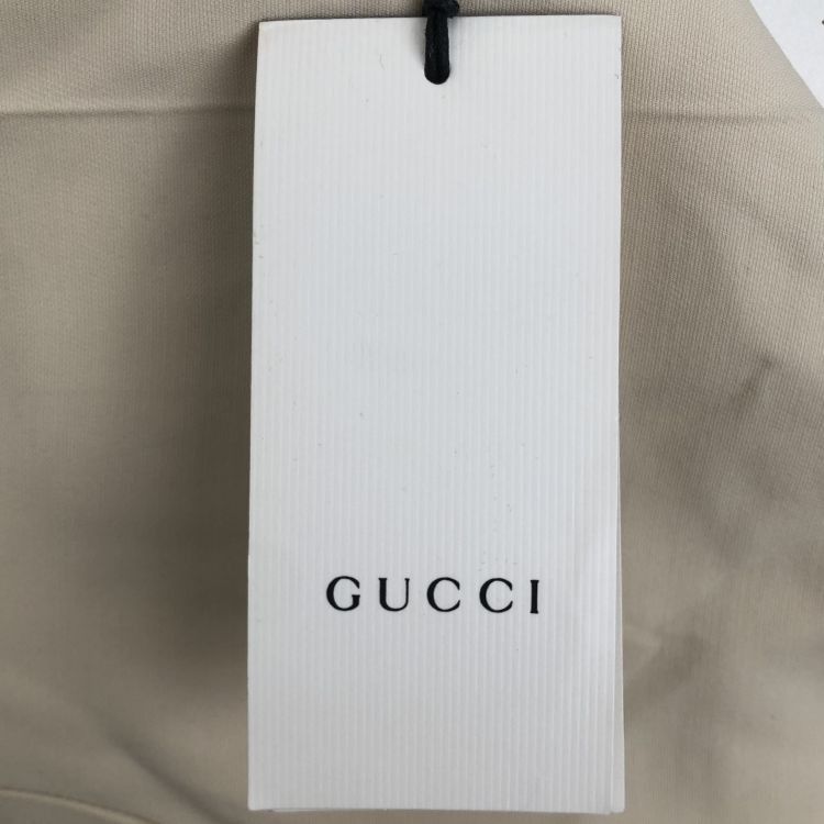 Gucci Gucci Beige Silk Wool Jumpsuit Size 40 Size 27" / US 4 / IT 40 - 4 Thumbnail