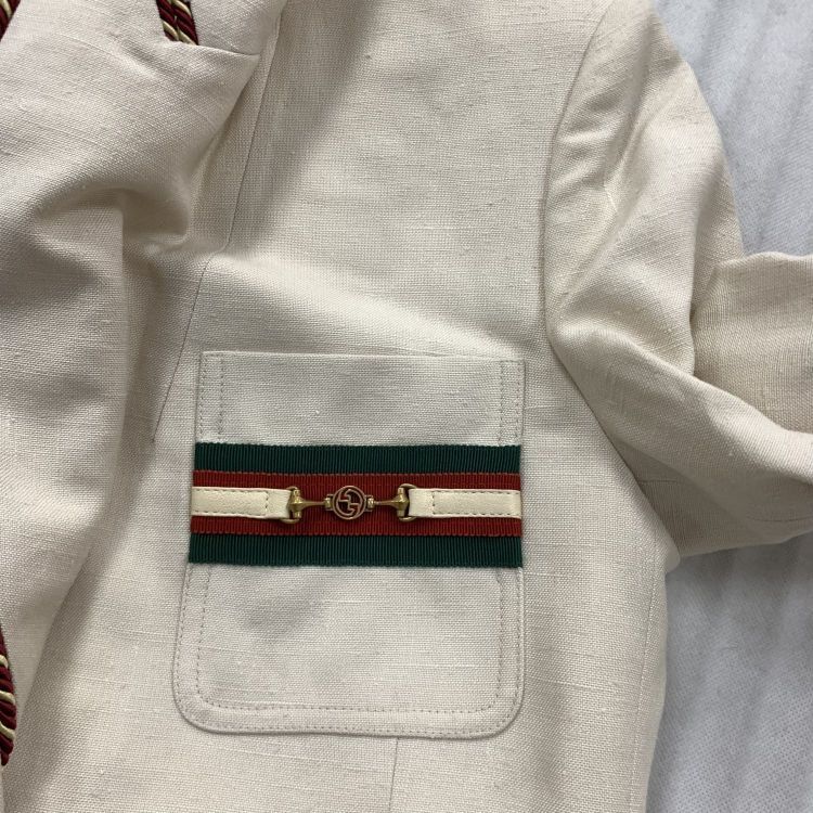 Gucci Gucci Horsebit Web Detail Blazer Size 36 Size XS / US 0-2 / IT 36-38 - 7 Thumbnail
