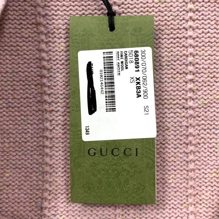 Gucci Gucci Pink Wool Cardigan XS Size XS / US 0-2 / IT 36-38 - 6 Thumbnail
