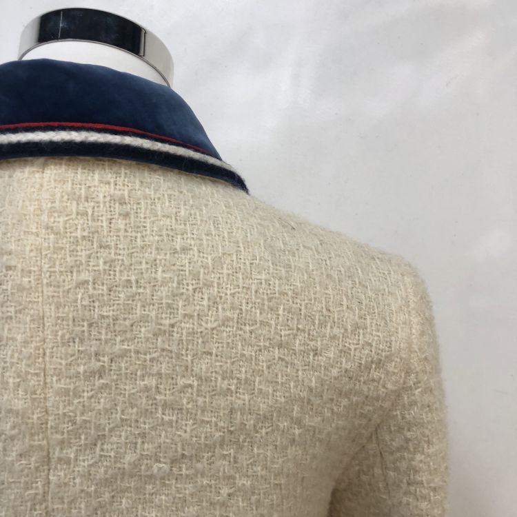 Gucci Gucci Tweed Wool Blend Coat Size 38 Size XS / US 0-2 / IT 36-38 - 9 Thumbnail