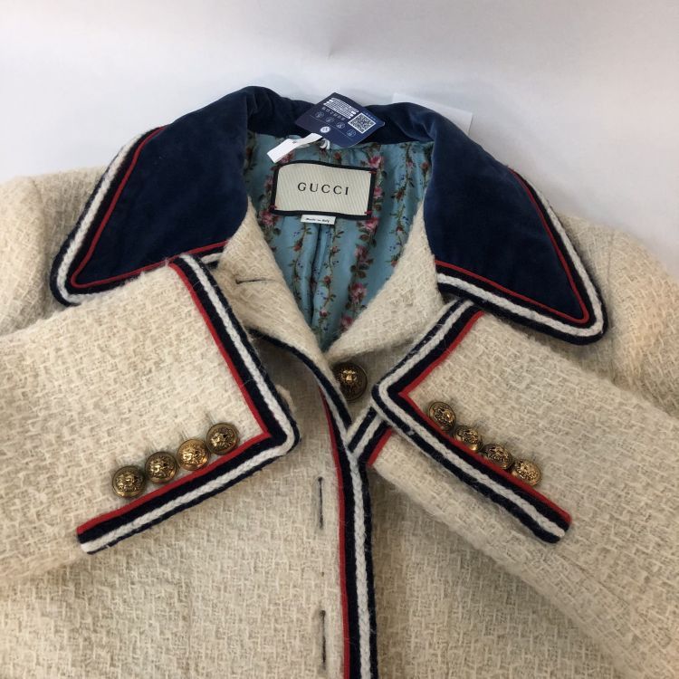 Gucci Gucci Tweed Wool Blend Coat Size 38 Size XS / US 0-2 / IT 36-38 - 11 Thumbnail