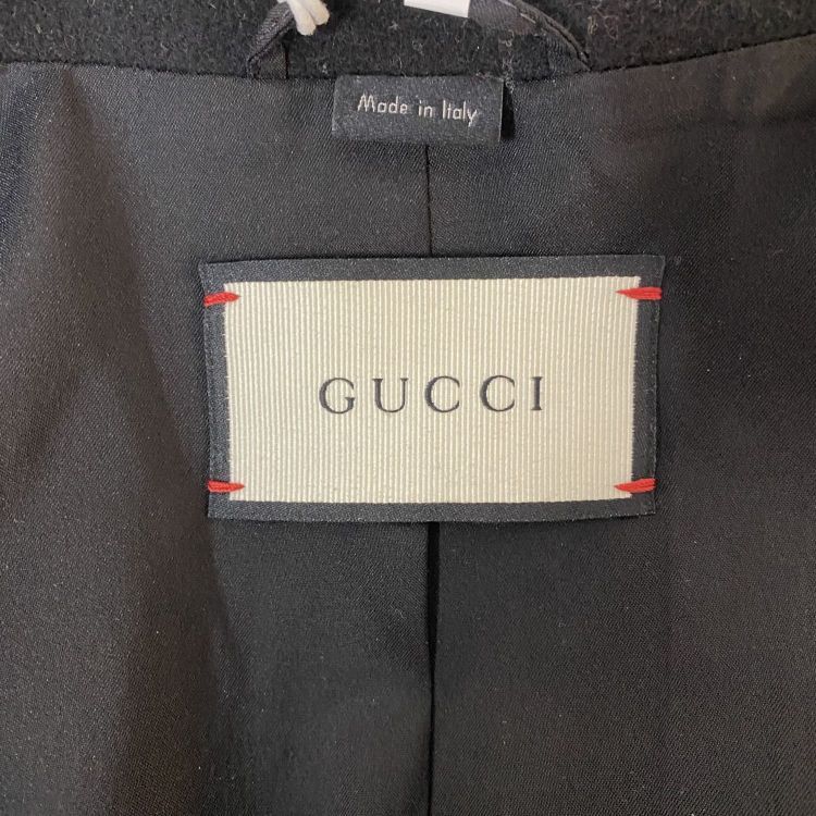 Gucci Gucci Black Wool Coat Size 38 Size XS / US 0-2 / IT 36-38 - 3 Thumbnail