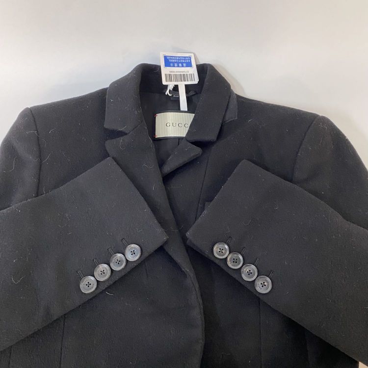 Gucci Gucci Black Wool Coat Size 38 Size XS / US 0-2 / IT 36-38 - 10 Thumbnail