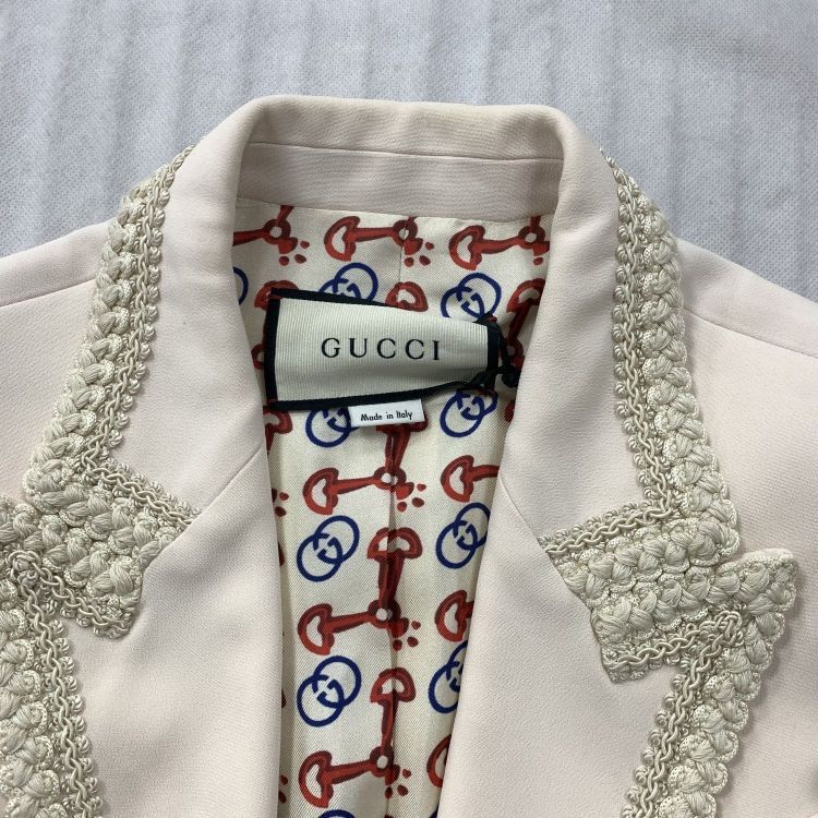 Gucci Gucci Braided Trim Blazer Size 38 Size XS / US 0-2 / IT 36-38 - 8 Thumbnail