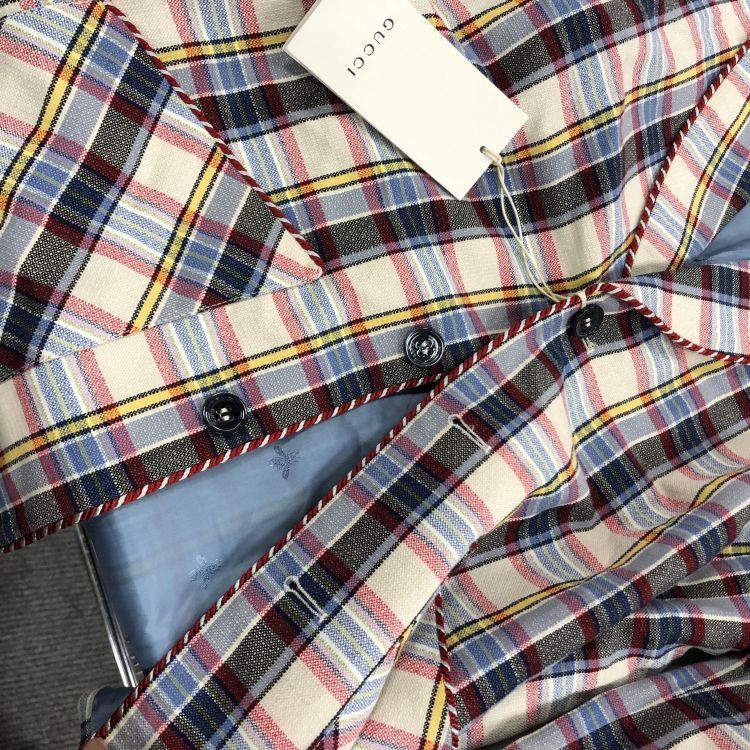 Gucci Gucci Plaid Blazer Short Set Size 0 Size XS / US 0-2 / IT 36-38 - 13 Thumbnail