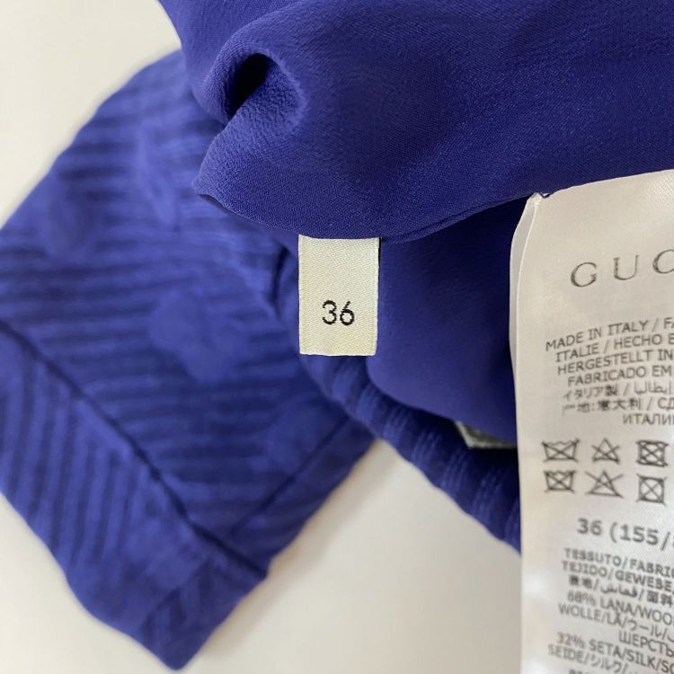 Gucci Gucci Purple Monogram Midi Dress Size 36 Size XS / US 0-2 / IT 36-38 - 4 Thumbnail