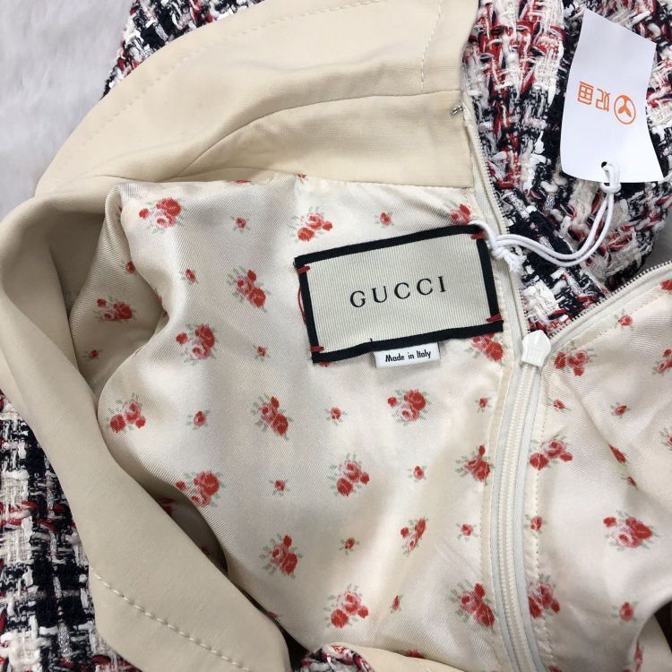 Gucci Gucci Tweed Check Midi Dress Size 40 Size S / US 4 / IT 40 - 6 Thumbnail