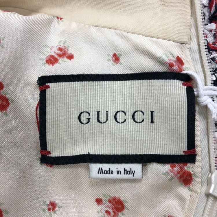 Gucci Gucci Tweed Check Midi Dress Size 40 Size S / US 4 / IT 40 - 3 Thumbnail