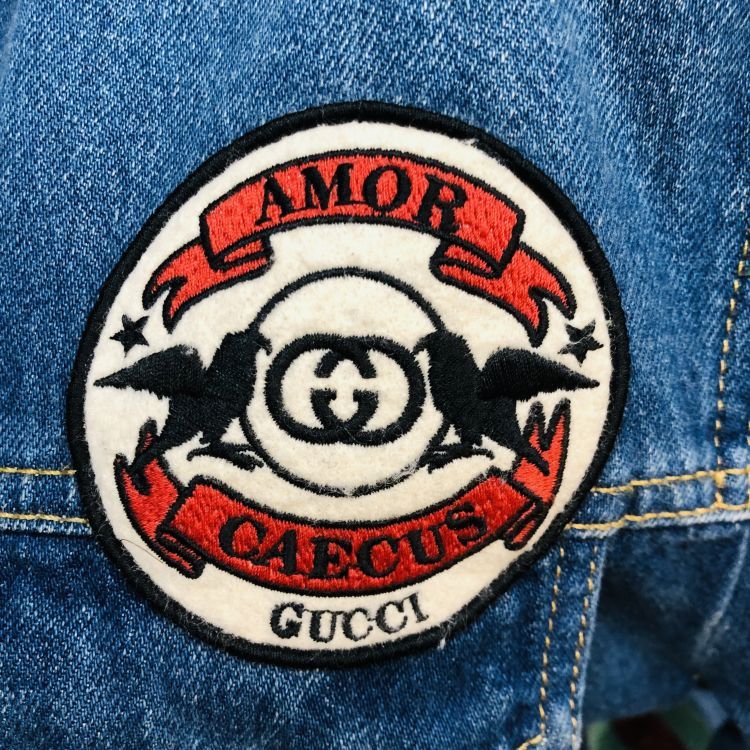 Gucci Gucci Amor Caecus Denim Jacket Size 44 Size US S / EU 44-46 / 1 - 6 Thumbnail