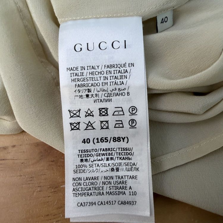 Gucci Gucci Silk Button Up Shirt Size 40 Size S / US 4 / IT 40 - 5 Thumbnail