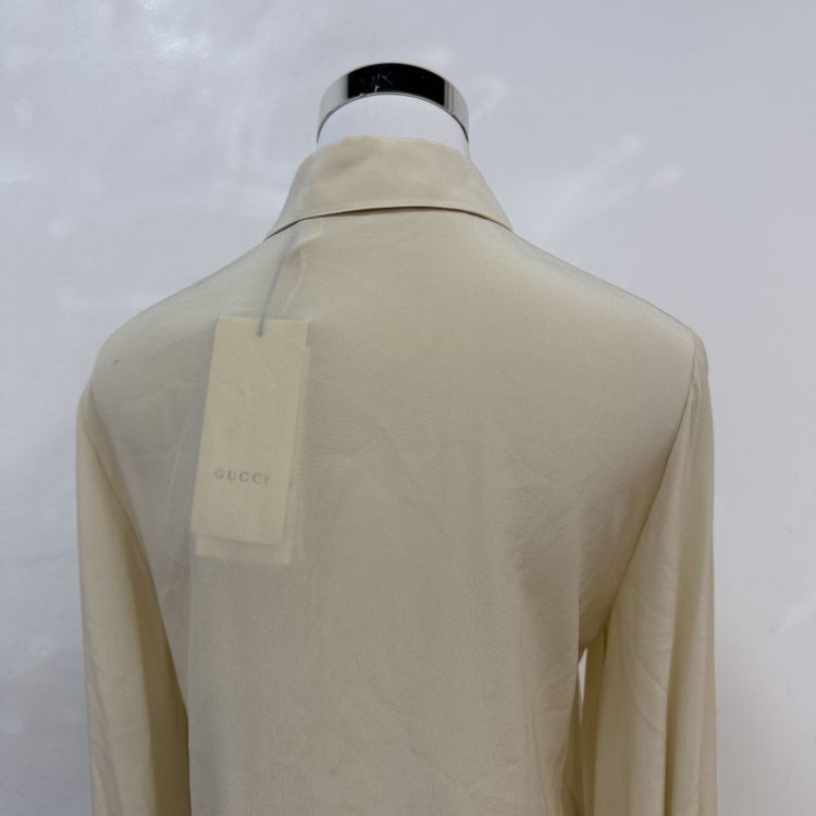 Gucci Gucci Silk Button Up Shirt Size 40 Size S / US 4 / IT 40 - 11 Thumbnail