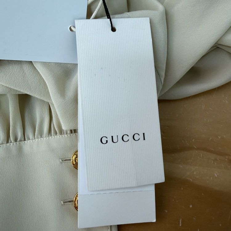 Gucci Gucci Silk Button Up Shirt Size 40 Size S / US 4 / IT 40 - 6 Thumbnail