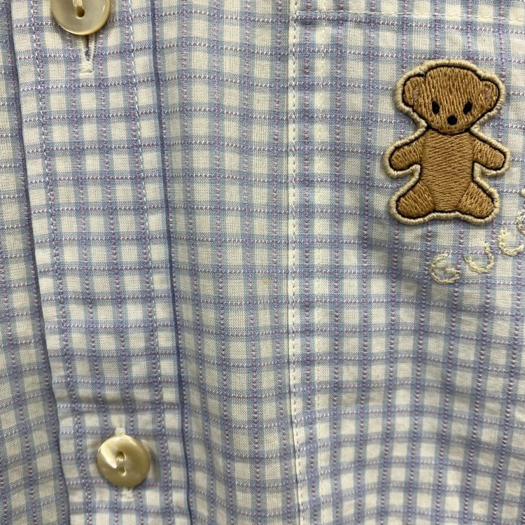 Gucci Gucci Teddy Bear Gingham Shirt Size S Size US S / EU 44-46 / 1 - 12 Thumbnail