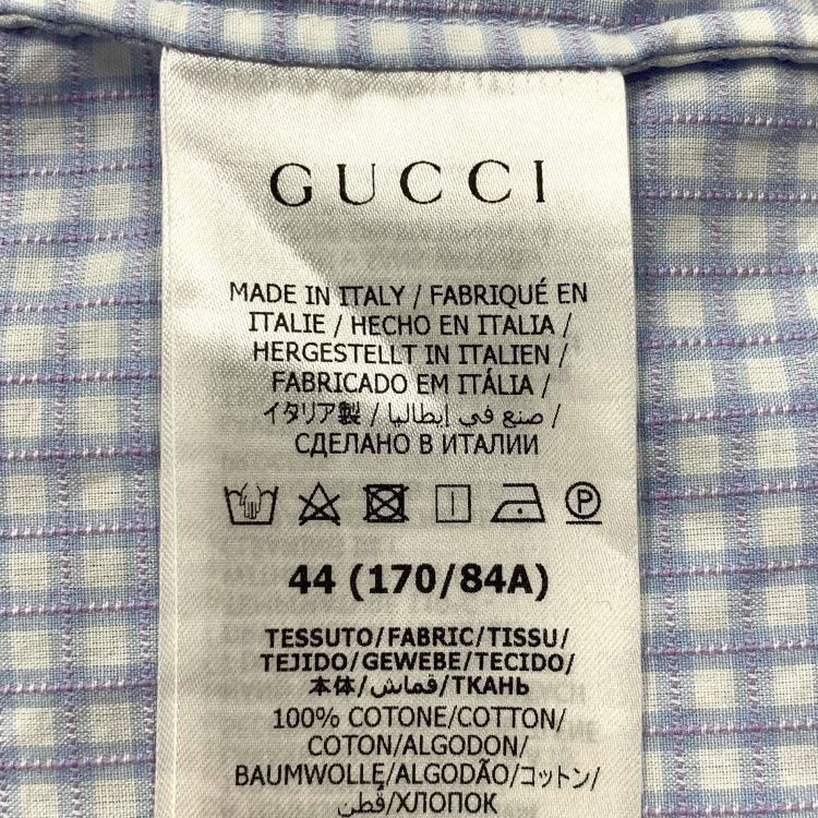 Gucci Gucci Teddy Bear Gingham Shirt Size S Size US S / EU 44-46 / 1 - 4 Thumbnail