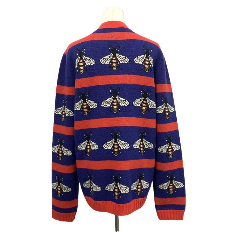 Gucci Gucci Bee Pattern Cardigan Size L Size US L / EU 52-54 / 3 - 2 Thumbnail