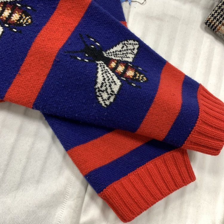 Gucci Gucci Bee Pattern Cardigan Size L Size US L / EU 52-54 / 3 - 6 Thumbnail
