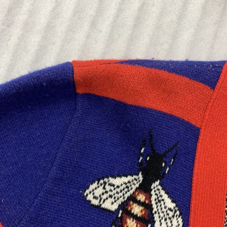 Gucci Gucci Bee Pattern Cardigan Size L Size US L / EU 52-54 / 3 - 7 Thumbnail