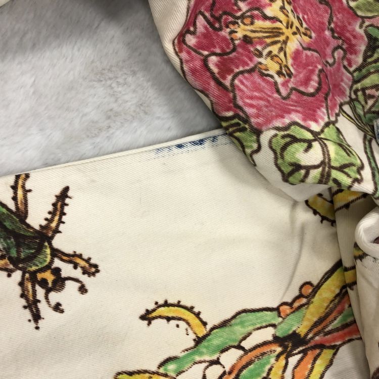 Gucci Gucci Floral Insect Print Denim Jeans Size 36 Size US 36 / EU 52 - 10 Thumbnail