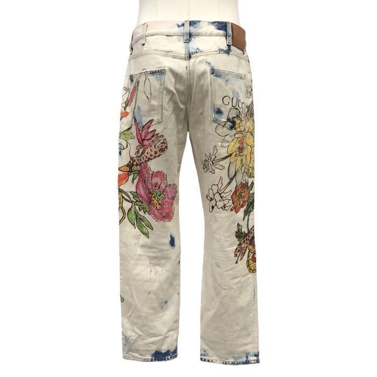 Gucci Gucci Floral Insect Print Denim Jeans Size 36 Size US 36 / EU 52 - 2 Thumbnail