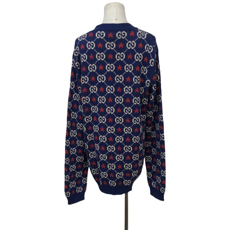 Gucci Gucci GG Star Knit Cardigan Size L Size US L / EU 52-54 / 3 - 2 Thumbnail