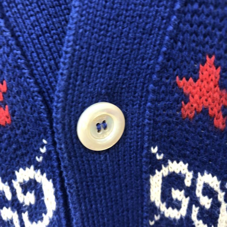 Gucci Gucci GG Star Knit Cardigan Size L Size US L / EU 52-54 / 3 - 7 Thumbnail