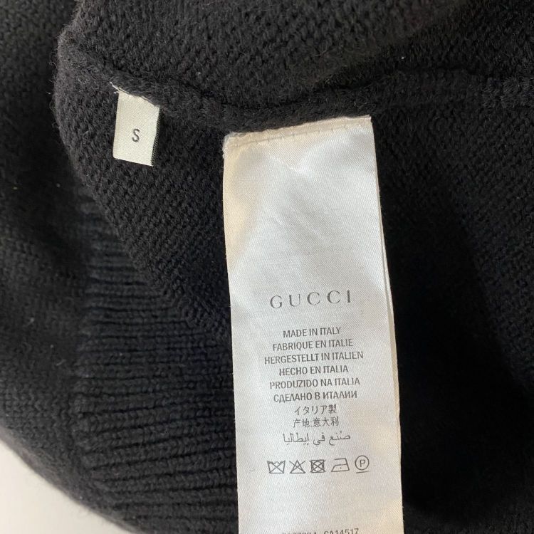 Gucci Gucci Bee Embroidered V-Neck Sweater Size S Size US S / EU 44-46 / 1 - 4 Thumbnail
