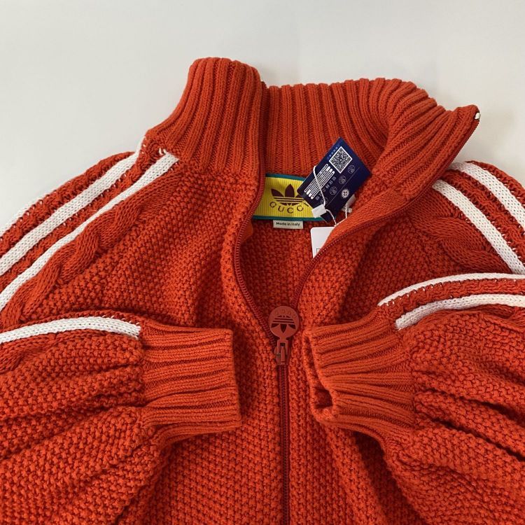 Adidas × Gucci Gucci x Adidas Knit Zip-Up Jacket Size S Size US S / EU 44-46 / 1 - 8 Thumbnail